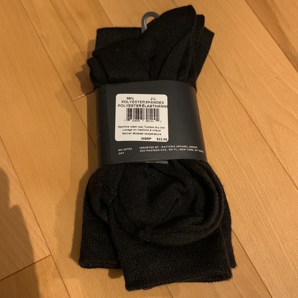 3 NWT Pack of Black Dress Socks - shoe size 4-10 / sock size 9-11 - Picture 3 of 7